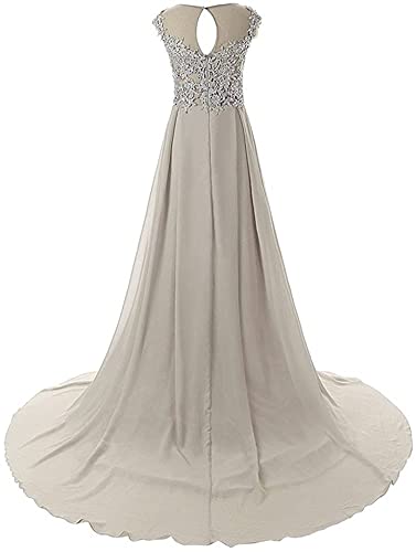Anti Long Formal Evening Gowns Lace Bridesmaid Dress Chiffon Prom Dresses3