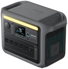 （16:30時点） Anker Solix C1000 Portable Power Station ポータブル電源 1056Wh 58分急速充電 高出力AC(定格1500W / 瞬間最大2000W / SurgePad 2000W, 6ポート) 長寿命10年 リン酸鉄 コンパクト設計 拡張バッテリー対応(別売り) パススルー機能 アプリ遠隔操作 キャンプ 節電対策 停電対策 防災安全協会推奨 (ダークグレー)