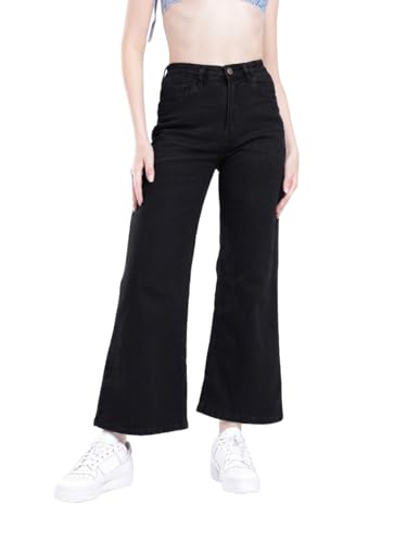 Image of Women's High Waist Denim Jeans | Straight, Relaxed, Wide Leg & Baggy Fit | High Rise Loose Oversized Denim Pants for Women | Comfortable Casual Everyday Wear | Oversized Woman baggys