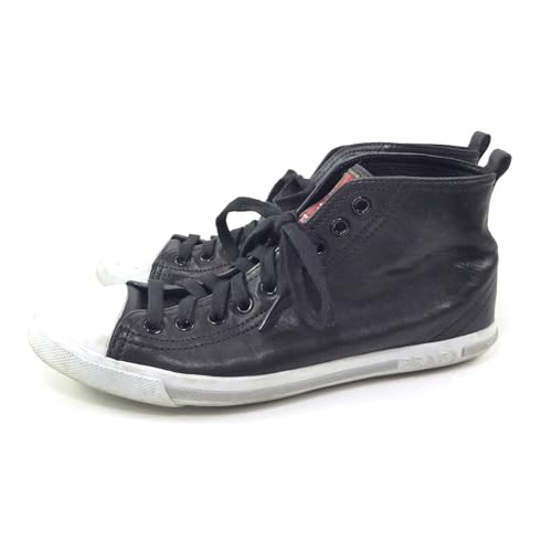 [Prada] [プラダ] プラダスポーツ ハイカット レザー ラバートゥ スニーカー シューズ 3T5731 靴 ＃37.5 ブラック レディース