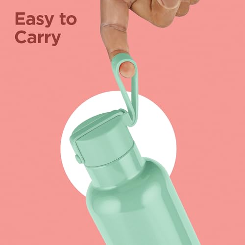 Image of Milton Felice 900 Thermosteel Water Bottle 715 ml, 24 Hr Hot and Cold I Leak Proof Lid, ISI Certified I Vacuum Insulated I for Office, Gym, School I Light Green