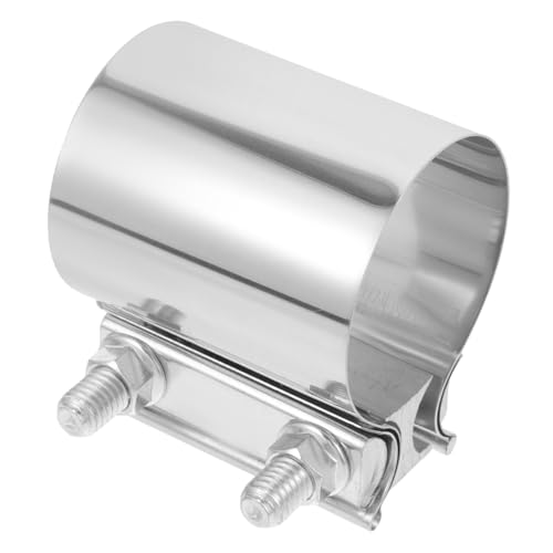Pinza de extensión de silenciador y abrazadera de tubo de escape en U color plata 1
