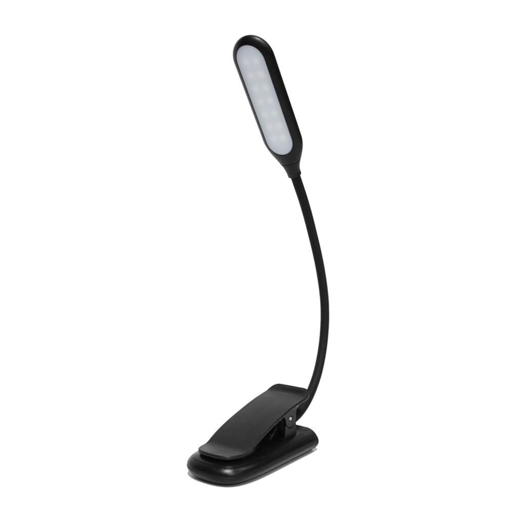 Luz de partitura Musical Lámpara de Escritorio LED con Abrazadera Luz de Atril Profesional Temperatura de Doble Color 3 Fuentes de luz Protección para los Ojos Batería Recargable USB de Gran