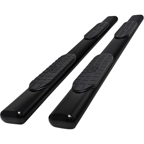 Westin 21-64135 Pro Traxx 6 Oval Nerf Step Bars fits 2019-2025 Silverado Sierra 1500 2500 3500 Crew Cab (Exc 2019 LD Limited) Black Pair