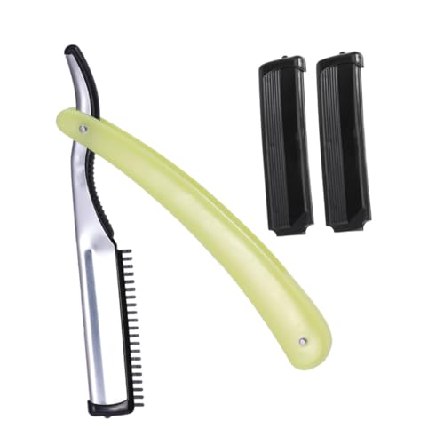 NOLITOY Large Size Old Style Folding Straight Razor Barber Manual Shaver for Men Low Irritation