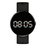 Kronabelle Orologio sportivo digitale, orologio LED impermeabile con schermo rotondo, elegante per donne e uomini