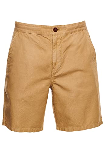Superdry Pantalones Cortos para Hombre, Classic Tan, 30W