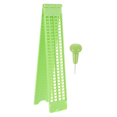 FRCOLOR Braille Writing Stylus Kit for Blind 4 Rows 28 Plastic Visually Impaired Products