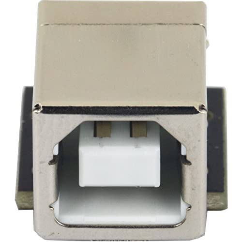 10 unidades de conector USB Tipo B hembra ángulo 90° negro miniatura 5