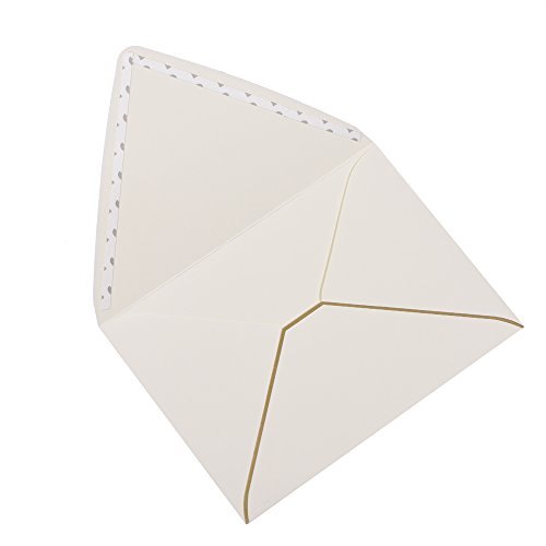 A7-Ivoy-Envelopes-5-x-7-with-Gold-Border-50-Packfor-5x7-Cards-Quick-Self-Seal-Perfect-for-Weddings-Invitations-Photos-Graduation-Baby-Shower-Thick-Luxury-Paper525-x-725-Inches-Ivory