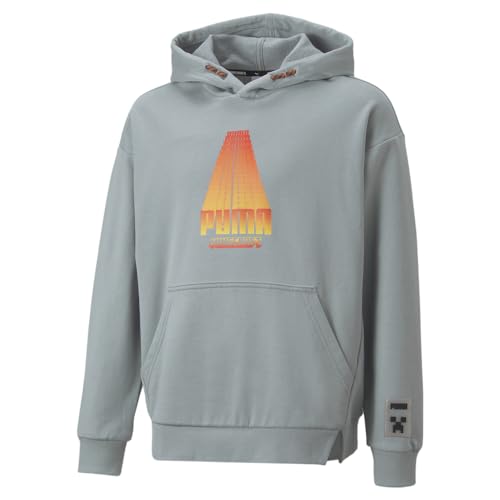 PUMA Kids Boys Mine X Hoodie Athletic Outerwear Casual Comfort Technology - Grey