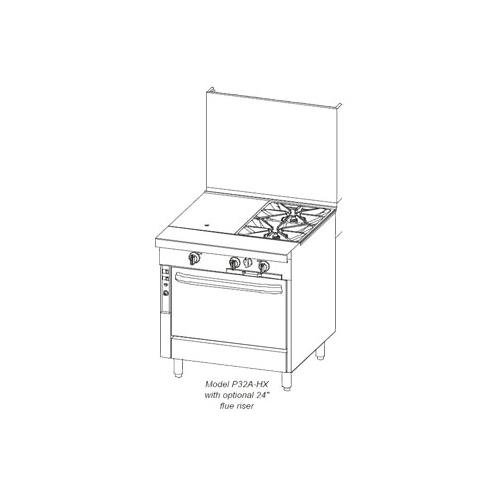 Southbend Platinum Heavy Duty 32" Gas Range w/ 16" Griddle by South Bend – Model P32D-GC