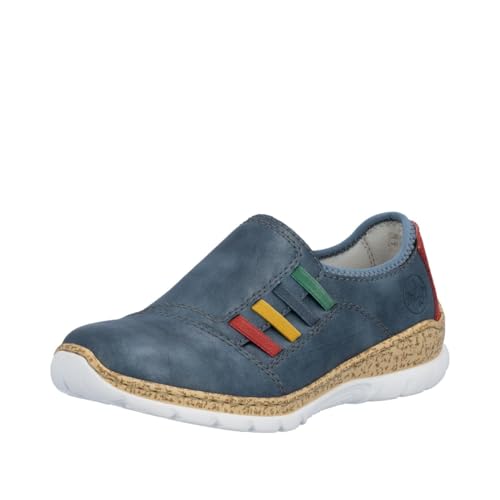 Rieker Womens N4264 Slip-On Shoes Blue 41 EU
