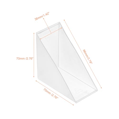 Image of uxcell 8Pcs Plastic Corner Protectors 36x95mm Right Angle Shape Glass Corner Guards Cushion for Corner Protection of Glass, Mirror, Tile, White