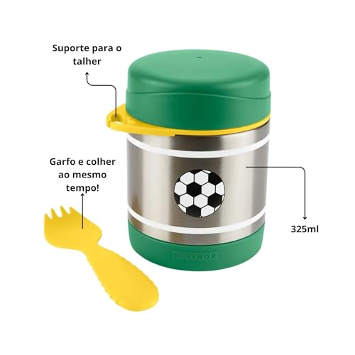 Skip Hop Insulated Baby Food Jar, Sparks, Soccer - image 2