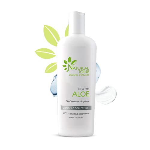 Natural Tone Organic Skincare Rosehip Aloe Lotion Skin Conditioner and Hydrator 236ml