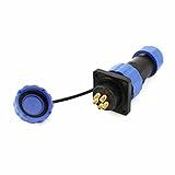 Tool parts SD20 20mm 5 Pin Square Flange Waterproof Aviation Connector Socket IP68