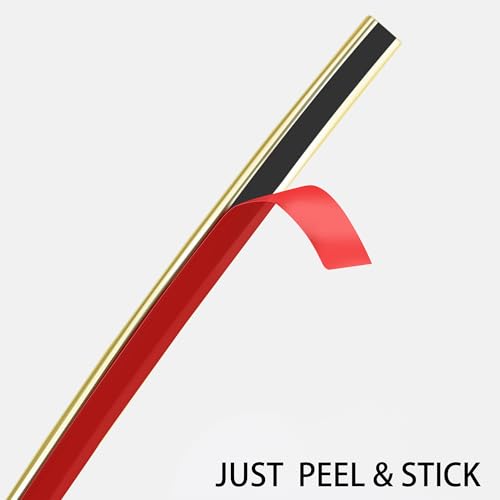 5m Peel and Stick Molding Trim, Flexible Mirror Wall Ceiling Floor Cabinet Tile Edge Moulding