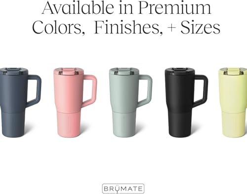 Image of BruMate Muv - 25oz 100% Leak Proof Insulated Coffee Mug with Handle & Lid - Stainless Steel Coffee Travel Mug - Double Walled Coffee Cup (Juniper)