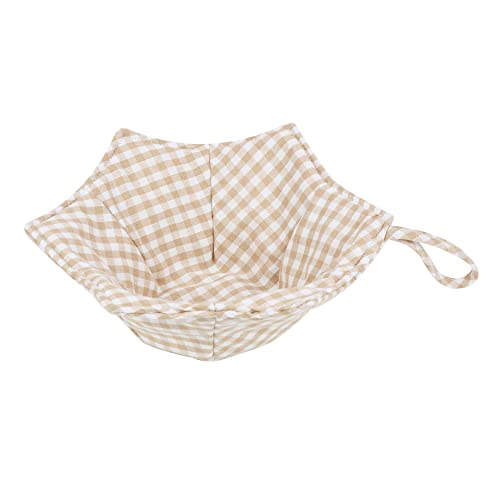 Mhttec Bowl Cozy L Blue And White3 Bundle With L Beige Plaid L Polka Dot Red Microwave Safe Cloth Soup Bowl Holders Cotton Hot Bowl Cozy Huggers For Cold Food 6 Inches Bowls #TOP1