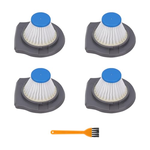 Image of HLVCF10 Vacuum Filter Replacement Compatible with BLACK and DECKER Dustbuster AdvancedClean & Reviva Series Hand Vacuum Cleaner (4 Pack)