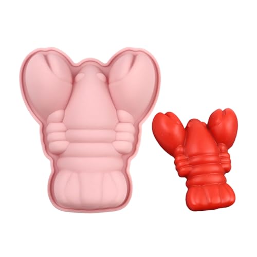Stampo in silicone multiuso a forma di gambero per cuocere il congelamento della creazione di sapone per uso alimentare con aragoste e aragoste