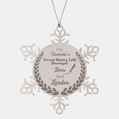 Our Favorite's Virtual Reality (VR) Developer Best Boss Ornament Gift, Gift for Coworker Friends Family, Career Gift, Retirement Gift, We Love You