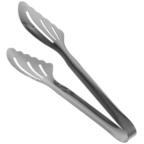 PEPLAYTAL Pinzas de Cocina de Acero Inoxidable Anticalor para Servir Comida y Buffet Pinzas Pequeñas para Barbacoa Pan Postres y Filetes Ligera y para Hogar y Restaurantes