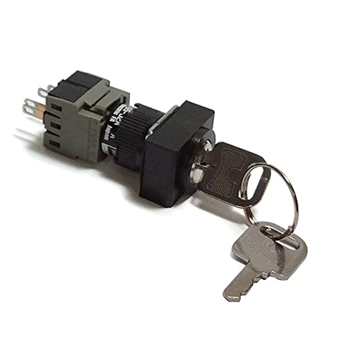 FUJI ELECTRIC AH165-J2A11A Key, MAINTAINED, SELECTOR Switch, 1NO/1NC, 6VAC/DC, 2POSITION