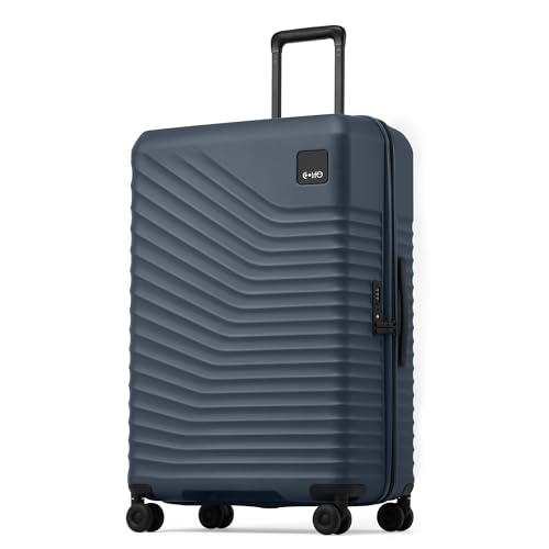 Image of Coolife Luggage, Lightweight PC Hardside Suitcase, Checked-Large 28-Inch