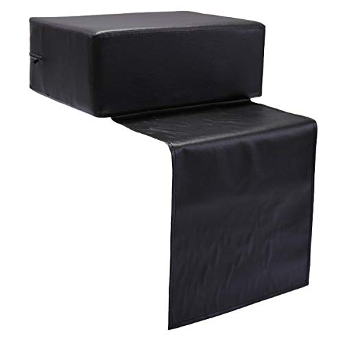 Salon Booster Seat Leather Cushion for Kids Child Hair Cutting Salon Spa Equipment Black