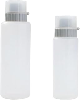 DOITOOL 調味料スクイーズボトル 2個セット 7.3インチ 半透明 ケチャップ 容器 目盛り付き 液漏れ防止 サラダドレッシング保存に最適