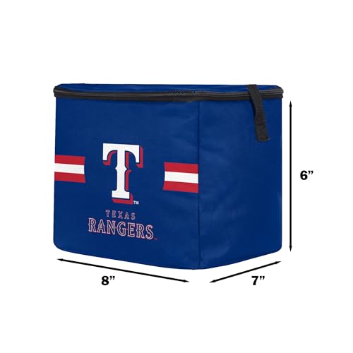 Image of FOCO MLB Officially Licensed Primary Logo Team Stripe 6 or 12 Pack Soft Insulated Game Day Baseball Lunch Tote Cooler