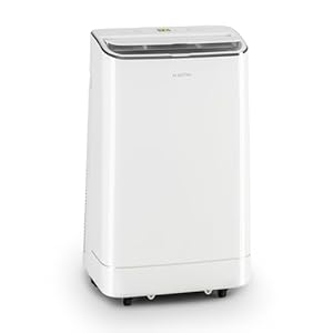 Klarstein Mobile Klimaanlage mit Abluftschlauch, 3-in-1 Klimagerät mit Ventilator, Luftentfeuchter & Nachtmodus, Kleine & Portable Klimaanlage für Wohnung & Büro, 12000 BTU Niedrig Verbrauch