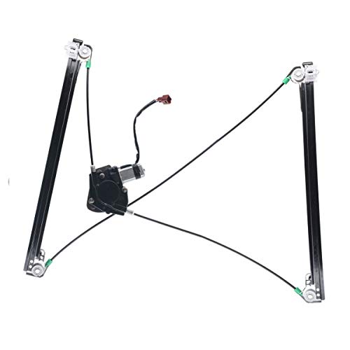 YHTAUTO Front Passenger Side Power Window Regulator with 2-Pin Motor Assembly for Chrysler Voyager/Grand Voyager, Town and Country & Dodge Caravan/Grand Caravan & Plymouth Grand Voyager 1996-2000