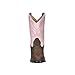Smoky Mountain Boots Kids' Monterey Round Toe Western Cowboy Boots, Brown/Pink, 12 Little Kid Medium