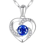 Collar de plata de moda para mujer, joyería para pareja, colgante de circonita en forma de corazón, cadena para clavícula, accesorios