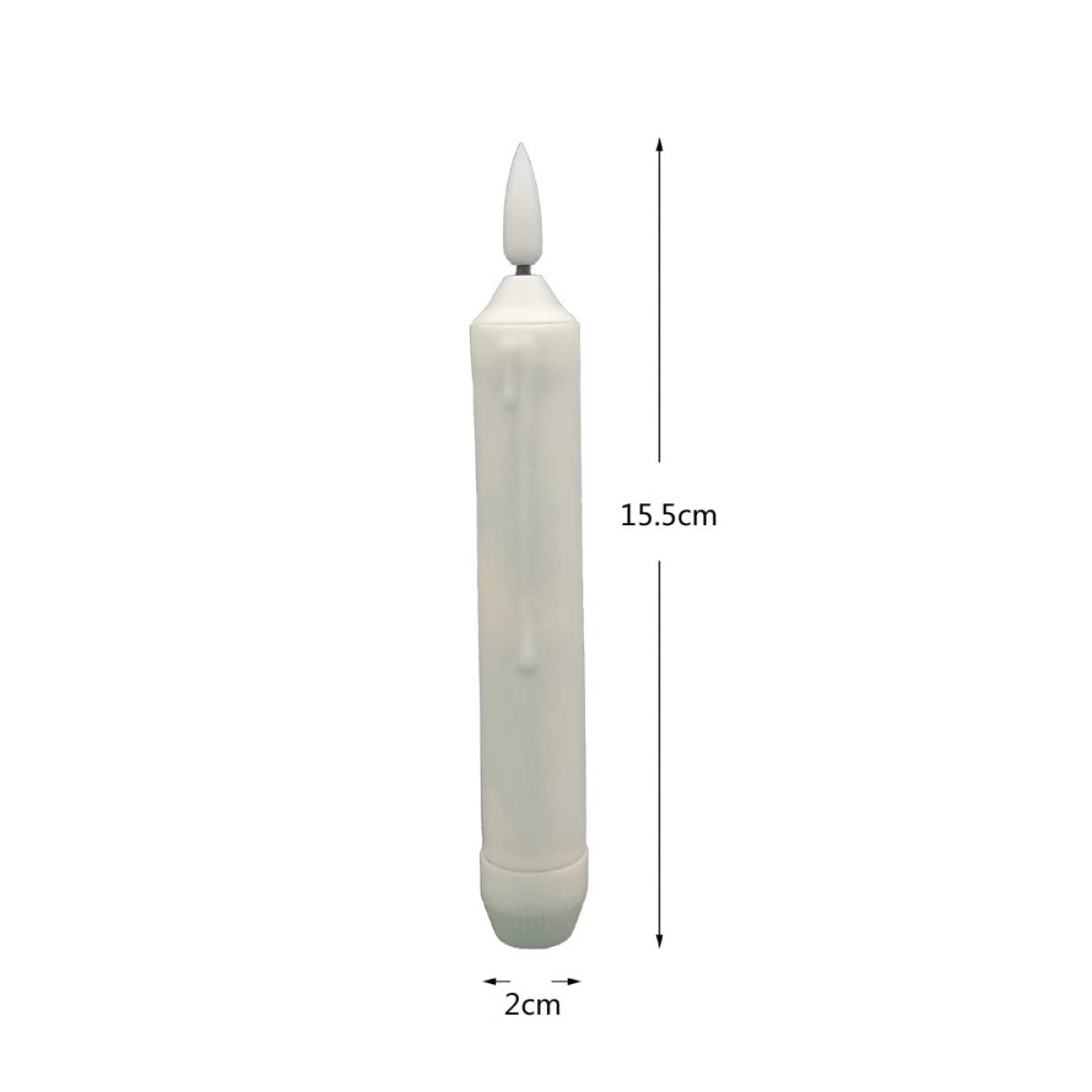 Homoyoyo Lot De 12 Bougies LED Électroniques – Flamme Vacillante Blanche, Sans Flamme, Idéales Fêtes, Noël, Décoration Table