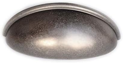 French Furniture Fittings Set of 6 French Style Cup Handles for Kitchen cabinets, 76mm CC Size