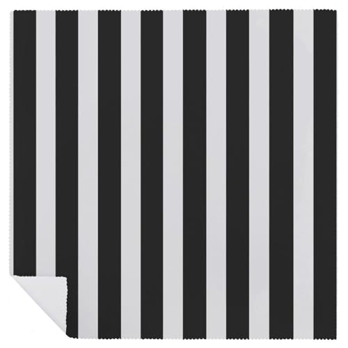 Servilletas de Tela a Rayas Blanco y Negro 4 pcs miniatura 6