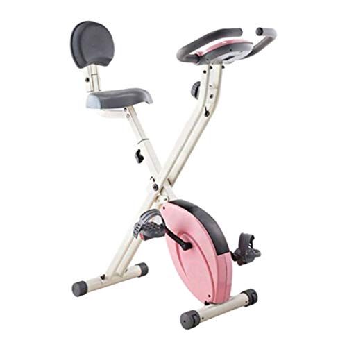 HWOEK F-Bike Estática LCD Hometrainer, Bicicleta Estática Plegable 8 Niveles de Resistencia Magnética, Peso Máx. 100 kg