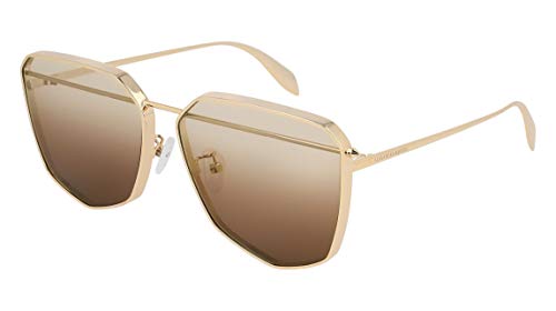 Alexander mcqueen am0136s 001 light gold am0136s square…