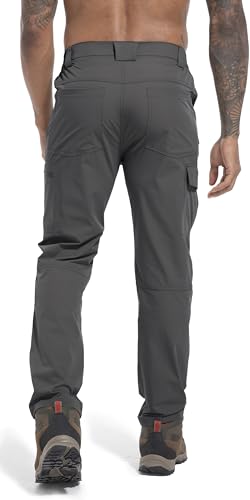 Men's Lightweight Hiking Cargo Work Pants Quick Dry Water Resistant Fishing Travel Climbing Outdoor Stretch Pants3