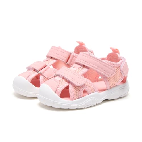 Image of BMCiTYBM Baby Boy Girl Closed Toe Summer Toddler Sandals Lightweight Shoes Infant Non-Slip First Walking Sneakers 6 9 12 18 24 Months 2-3 Years