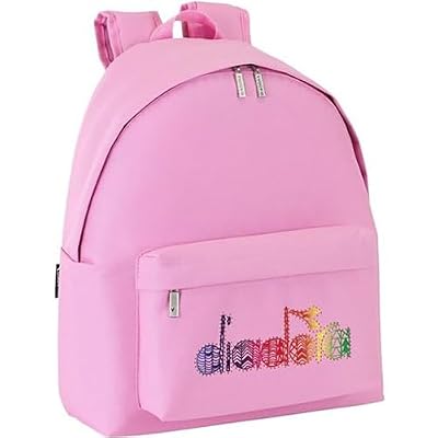 Diadora - Zaino liscio, 32 x 40 cm, di colore rosa (Safta 641 510 774)
