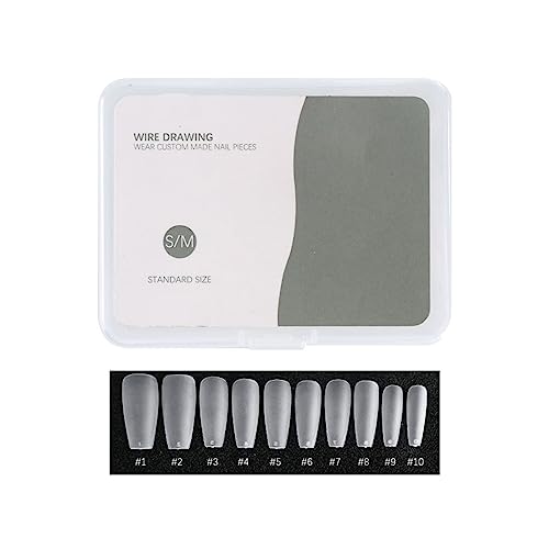 スクエアネイルチップ偽の??アーモンドの偽の爪のフルカバープレスcoのfallアーモンドの形状のショートネイルのテーパー