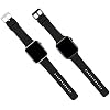 BARTON WATCH BANDS - Cordura Fabric & Silicone Hybrid Watch Bands Compatible with Apple Watch Models - 1, 2, 3, 4, 5, 6, 7, 8, 9, 10, SE, Ultra & Ultra 2