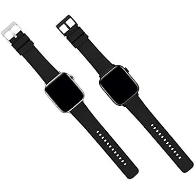 BARTON WATCH BANDS - Cordura Fabric & Silicone Hybrid Watch Bands Compatible with Apple Watch Models - 1, 2, 3, 4, 5, 6, 7, 8, 9, 10, SE, Ultra & Ultra 2