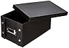 Zeller 17938 16 x 28 x 15 cm CD Storage Box Cardboard, Black #4