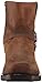 OLD WEST Mens Leather Ankle Harness Leather Lined Motorcycle Boots, Brown Distressed, 11
